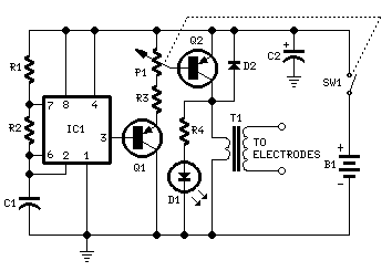 Muscular Bio-Stimulator-Circuit diagram