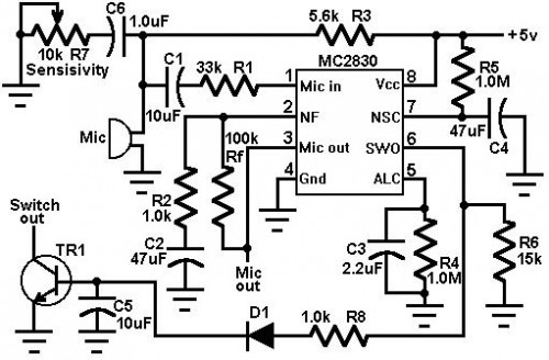 Voice Activated Switch: Mastering R6 for Superior VOX Control - cir17