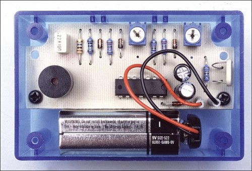 Fridge-Door Open Alarm Circuit Project-Circuit looks like