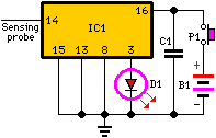 Live Line Detector-Indicator Circuit Schematic-Circuit diagram