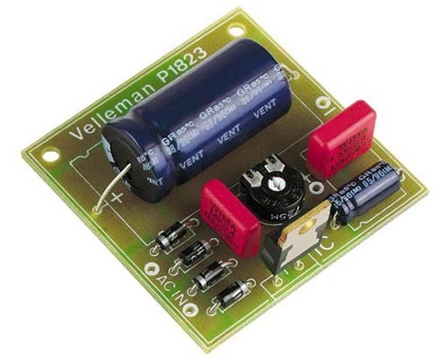 1.5 - 35 Volt DC Regulated Power Supply-Picture of the circuit